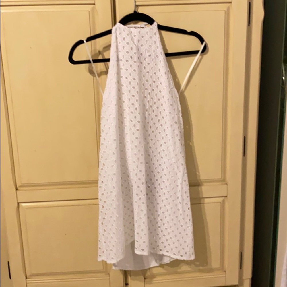 White halter dress